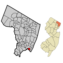 Bergen County New Jersey Incorporated and Unincorporated areas Fairview Highlighted.svg