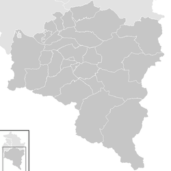 Lage der Gemeinde Bezirk Bludenz   im Bezirk Bludenz (anklickbare Karte)
