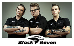 Die aktuelle Besetzung von Black Raven (seit 2007)