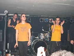 Steven Wilson und Aviv Geffen bei der Europatournee 2004