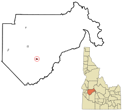 Boise County Idaho Incorporated and Unincorporated areas Idaho City Highlighted.svg
