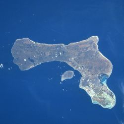 Bonaire mit Klein Bonaire vor der Westküste
