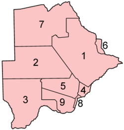 Distrikte Botsuanas