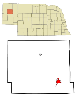 Box Butte County Nebraska Incorporated and Unincorporated areas Alliance Highlighted.svg