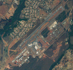 Luftbild des Flughafens Brasília