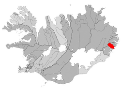 Lage von Landgemeinde Breiðdalur