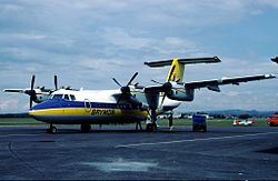 DHC-7-110 Dash 7 G-BRYA am Plymouth Airport
