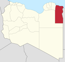 Die Lage von Al-Butnan in Libyen