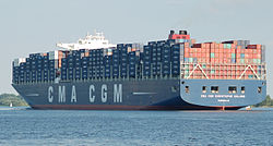 Das Typschiff CMA CGM Christophe Colomb