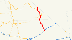 Karte der California State Route 127