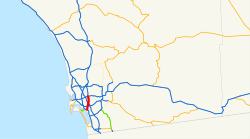 Karte der California State Route 15