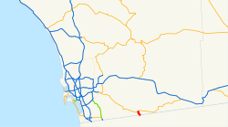 Karte der California State Route 188