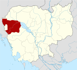 Lage der Provinz Battambang in Kambodscha