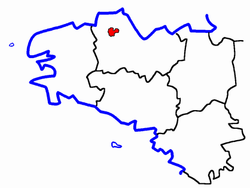 Lage des Kantons Bégard