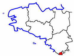 Lage des Kantons Legé