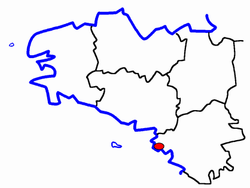 Lage des Kantons Le Croisic