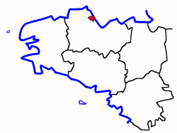 Lage des Kantons Plouha