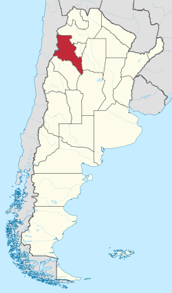 Lage der Provinz Catamarca