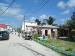 Hauptstraße in Caye Caulker