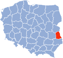 Lage der Woiwodschaft Chełm