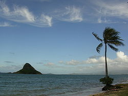Mokoliʻi von Oʻahu aus gesehen