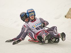 Andreas Schopf (hinten) mit seinem Bruder Christian bei den Österreichischen Meisterschaften 2010