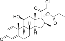 Struktur von Clobetasolpropionat