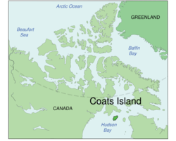Lage von Coats Island