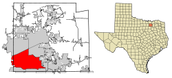 Collin County Texas Incorporated Areas Plano highlighted.svg