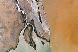 Colorado-River-Delta vom Weltraum gesehen (2004)