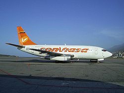 Eine Boeing 737-200 der Conviasa