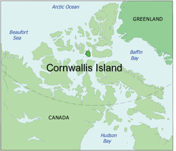 Lage von Cornwallis-Insel