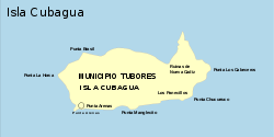 Karte der Insel Cubagua