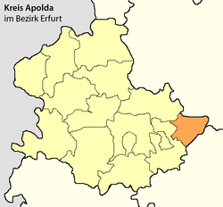 Kreis Apolda im Bezirk Erfurt