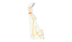 Karte der Delaware State Route 299
