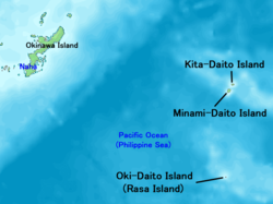 Lage der Daitō-Inseln