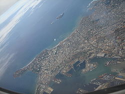 Luftbild von Dakar aus