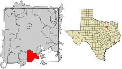 Dallas County Texas Incorporated Areas Lancaster highighted.svg