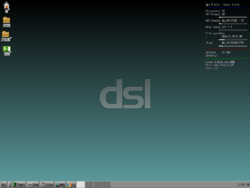 Bildschirmfoto von Damn Small Linux 4.4