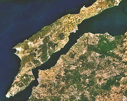 Landsat-Bild der Dardanellen