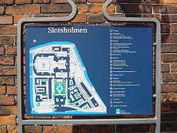 Plan der Insel Slotsholmen