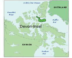 Lage von Devon Island