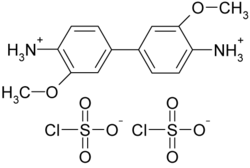 Struktur des o-Dianisidinchlorsulfonat
