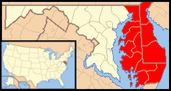 Karte Bistum Wilmington