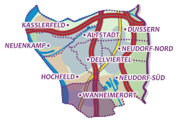 Karte von Wanheimerort