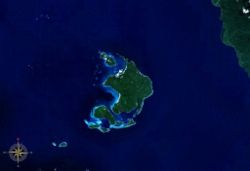 Satellitenfoto der Insel