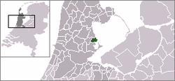 Lage der Gemeinde Edam-Volendam in den Niederlanden