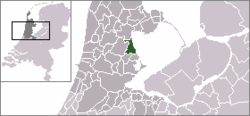 Lage von Zeevang in den Niederlanden