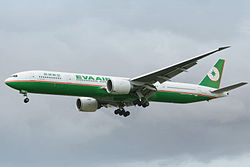 Boeing 777-300ER der EVA Air