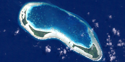 Landsat-Bild der Egmont Islands